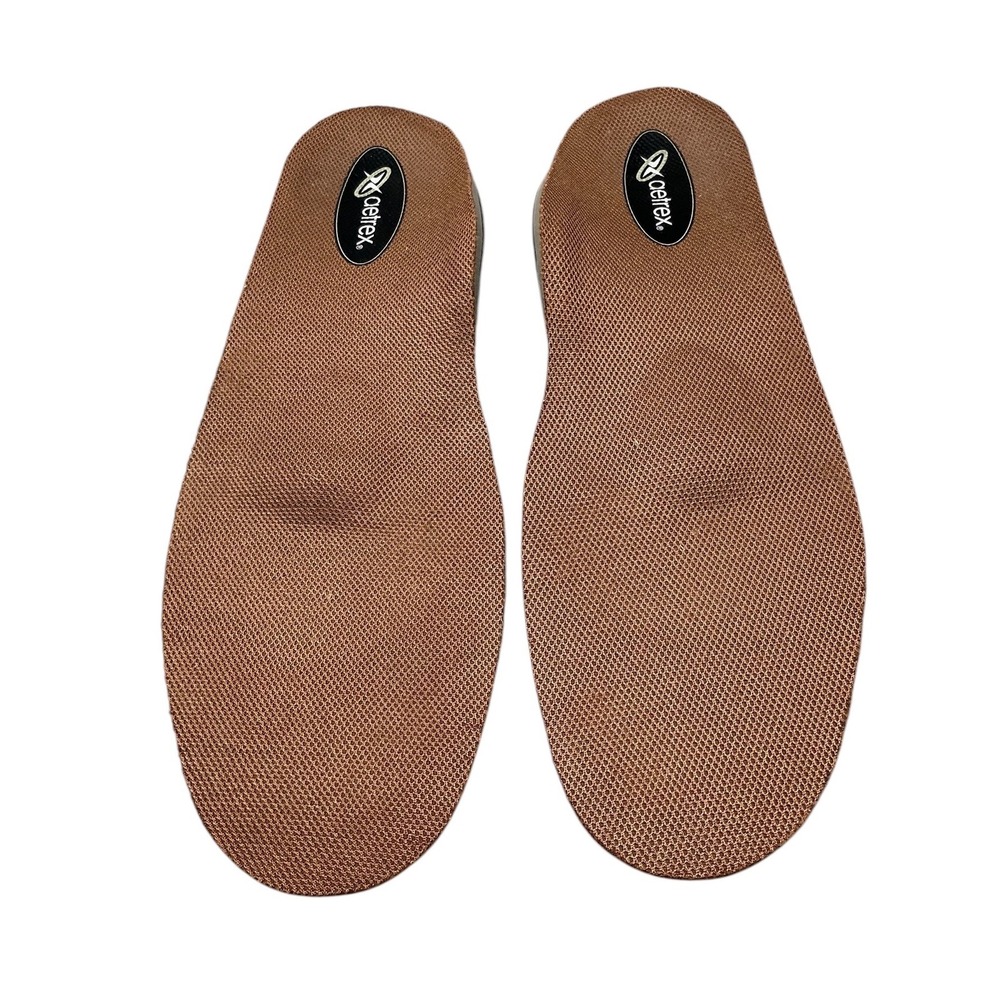 Aetrex L2205 Speed Orthotics Mens Size 13 Performance Insoles Copper Tan Black